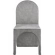 Pemberly Row Modern Gray Velvet Dining Side Chair (Set of 2)