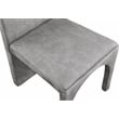 Pemberly Row Modern Gray Velvet Dining Side Chair (Set of 2)