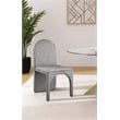 Pemberly Row Modern Gray Velvet Dining Side Chair (Set of 2)