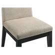 Pemberly Row Contemporary Beige Linen Wood Side Chair (Set of 2)