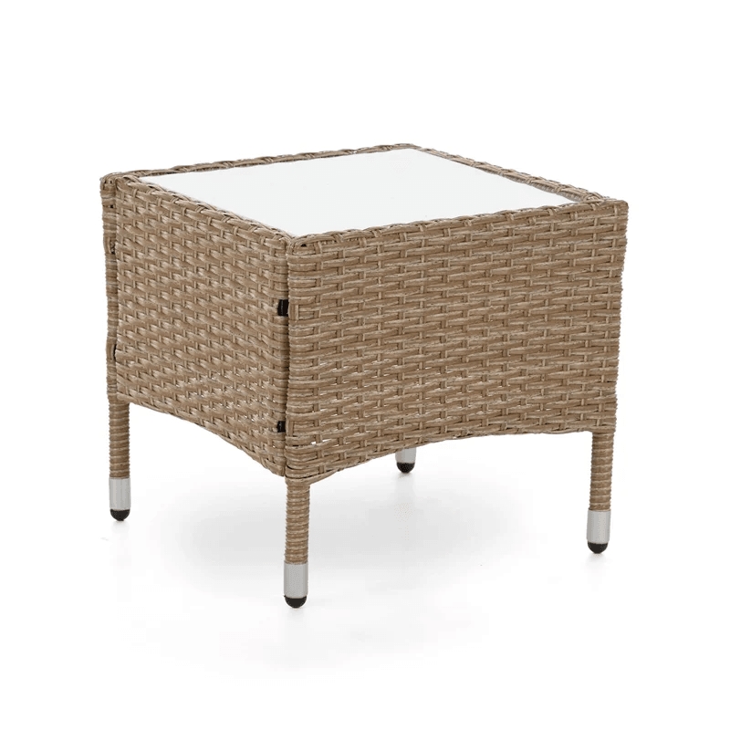 Pemberly Row 3-Piece Bistro Set in Natural PE Wicker / Rattan