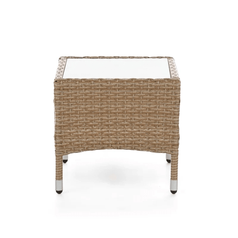 Pemberly Row 3-Piece Bistro Set in Natural PE Wicker / Rattan