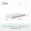 Pemberly Row Modern Standard Firm Baby Crib & Toddler Bed Mattress