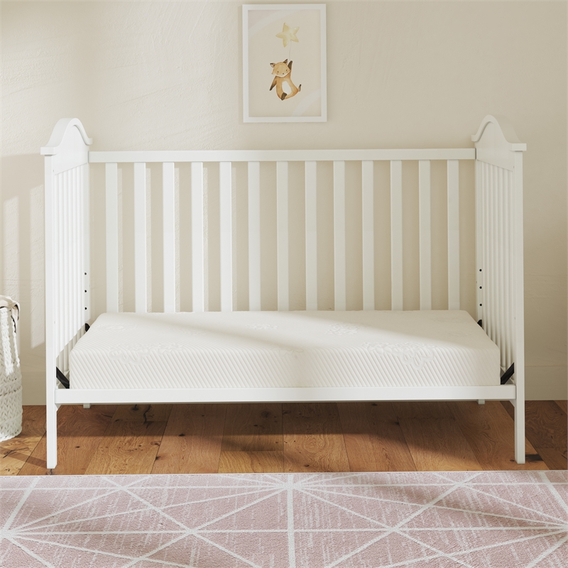 Pemberly Row Modern Standard Firm Baby Crib & Toddler Bed Mattress