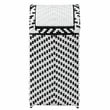 Pemberly Row Modern Aluminum and FE Wicker Trash Can in Black
