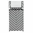 Pemberly Row Modern Aluminum and FE Wicker Trash Can in Black