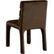 Pemberly Row Modern / Contemporary Brown Velvet Dining Chair