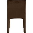 Pemberly Row Modern / Contemporary Brown Velvet Dining Chair