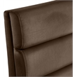 Pemberly Row Modern / Contemporary Brown Velvet Dining Chair