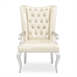 Pemberly Row Modern Tufted Leather Desk Chair - Creamy Pearl
