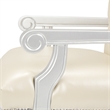 Pemberly Row Modern Tufted Leather Desk Chair - Creamy Pearl