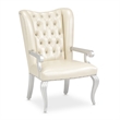 Pemberly Row Modern Tufted Leather Desk Chair - Creamy Pearl