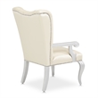 Pemberly Row Modern Tufted Leather Desk Chair - Creamy Pearl