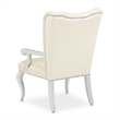 Pemberly Row Modern Tufted Leather Desk Chair - Creamy Pearl