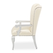 Pemberly Row Modern Tufted Leather Desk Chair - Creamy Pearl