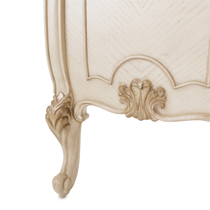 Pemberly Row Modern / Contemporary Velvet Accent Bench - Ivory