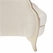 Pemberly Row Modern / Contemporary Loveseat - Cloud White/Chardonnay