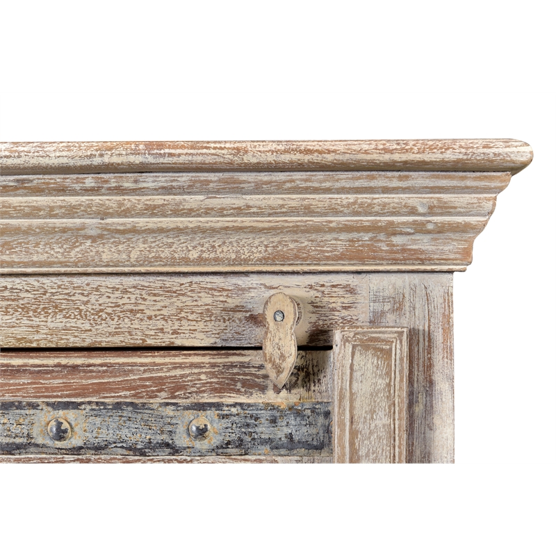 Pemberly Row Modern 1-door Solid Wood Nightstand (Right) in White