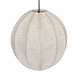 Pemberly Row Modern / Contemporary White Cotton Pendant Lamp