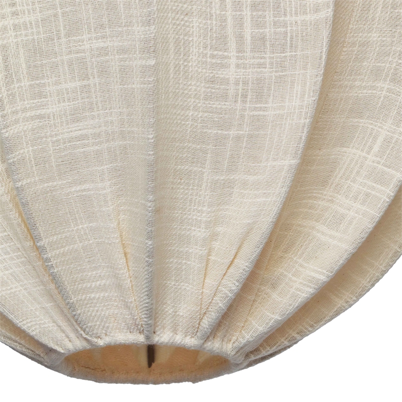 Pemberly Row Modern / Contemporary White Cotton Pendant Lamp