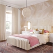 Pemberly Row Modern / Contemporary White Cotton Pendant Lamp