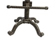 Pemberly Row Adjustable Stool in Natural Driftwood/Aged Iron