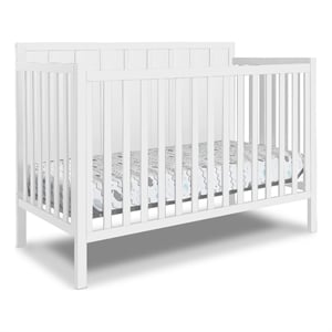 Pemberly Row Modern / Contemporary 4-in-1 Convertible Crib White