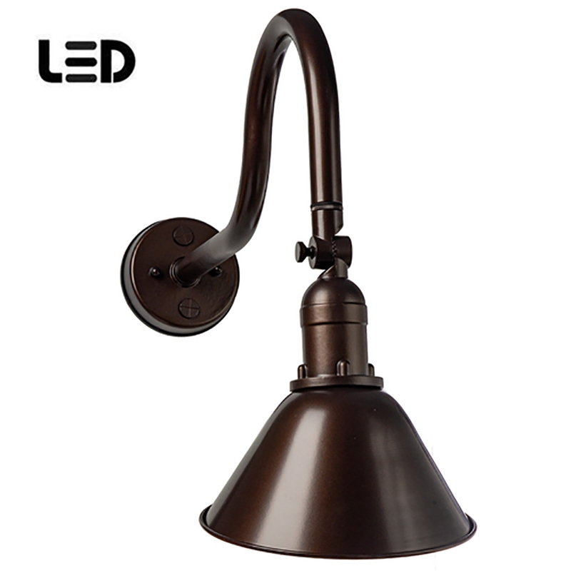 Pemberly Row Aluminum Super Duty Gooseneck LED Sign Lights in Bronze