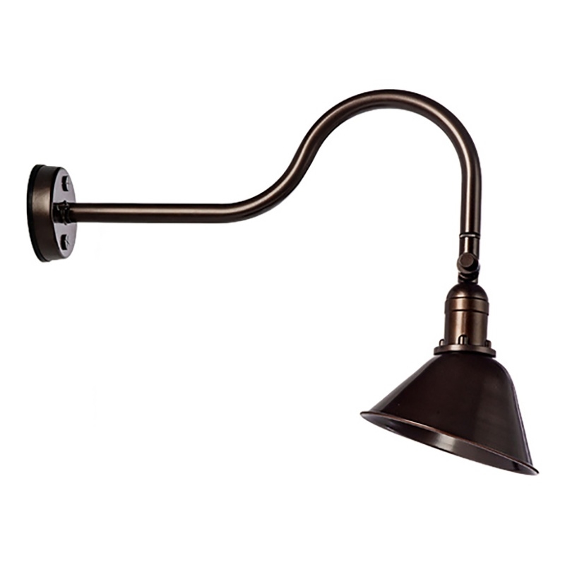 Pemberly Row Aluminum Super Duty Gooseneck LED Sign Lights in Bronze