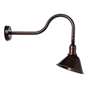 Pemberly Row Aluminum Super Duty Gooseneck LED Sign Lights in Bronze