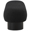Pemberly Row Modern / Contemporary Black Boucle Fabric Bench