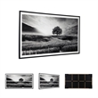 Pemberly Row Modern Acrylic Plastic Wall Art in Black and White