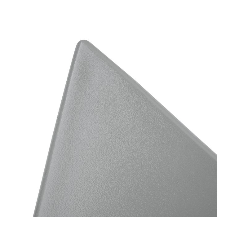 Pemberly Row Contemporary Triangle End Table in Gray Set of 2