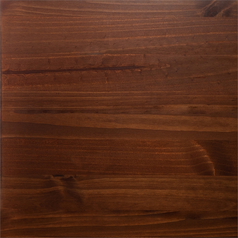 Pemberly Row Modern Detailed 6-Drawer Solid Wood Dresser 60 Inch Walnut