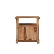 Pemberly Row 2-drawer Live Edge Solid Wood Nightstand in Brown