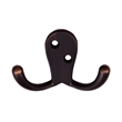 Pemberly Row Stainless Steel Double Hook in Oil Rubbed Bronze 5 Pack