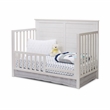 Pemberly Row Modern 4-in-1 Convertible Crib in Weathered White