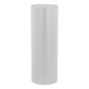 Pemberly Row Round Pedestal Tall in Light Gray Concrete Collection Pedestal