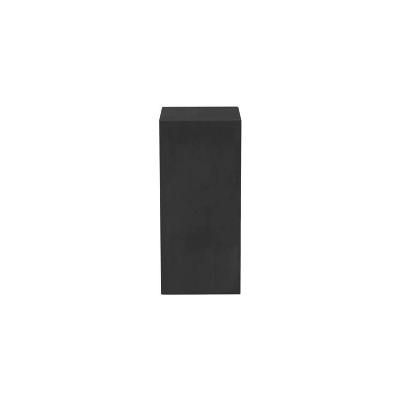 Pemberly Row Modern / Contemporary Square Pedestal Tall in Black