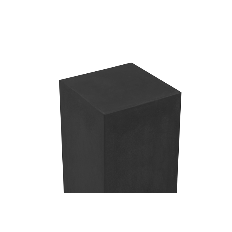 Pemberly Row Modern / Contemporary Square Pedestal Tall in Black