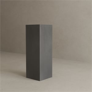 Pemberly Row Modern / Contemporary Square Pedestal Tall in Black