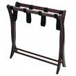Pemberly Row Transitional Solid Wood Luggage Rack in Espresso