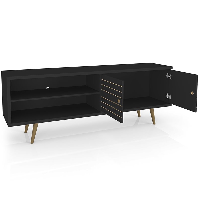 Pemberly Row Modern Wood TV Stand for TVs up to 60