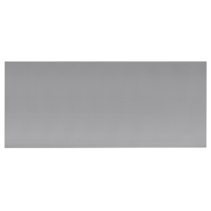 Pemberly Row Stainless Steel Metal Top Kitchen Cart in Gray/Chrome