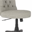 Pemberly Row Mid Back Fabric Office Chair with Adjustable Height in Light Gray