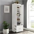 Pemberly Row Contemporary Wood Convertible Pantry Closet in White
