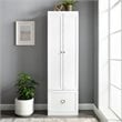 Pemberly Row Contemporary Wood Convertible Pantry Closet in White