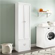 Pemberly Row Contemporary Wood Convertible Pantry Closet in White