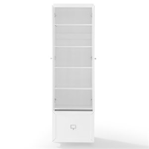 Pemberly Row Contemporary Wood Convertible Pantry Closet in White