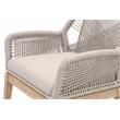 Pemberly Row Modern Loom Fabric Arm Chair - Taupe Gray (Set of 2)